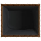 Fioriera da Giardino Marrone 36x30x32 cm in Polyrattan