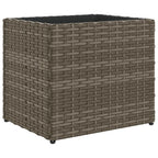 Fioriera da Giardino Grigia 36x30x32 cm in Polyrattan