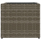 Fioriera da Giardino Grigia 36x30x32 cm in Polyrattan