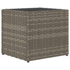 Fioriera da Giardino Grigia 36x30x32 cm in Polyrattan