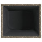 Fioriera da Giardino Grigia 36x30x32 cm in Polyrattan