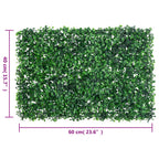 Recinzione Foglie Arbusti Artificiali 6 pz Verde 40x60 cm