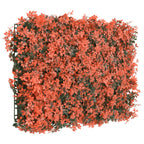 Recinzione Foglie Acero Artificiali 6 pz Rosso Chiaro 40x60cm