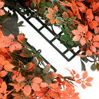Recinzione Foglie Acero Artificiali 6 pz Rosso Chiaro 40x60cm