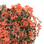 Recinzione Foglie Acero Artificiali 6 pz Rosso Chiaro 40x60cm
