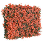 Recinzione Foglie Acero Artificiali 24 pz Rosso Chiaro 40x60cm