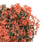 Recinzione Foglie Acero Artificiali 24 pz Rosso Chiaro 40x60cm