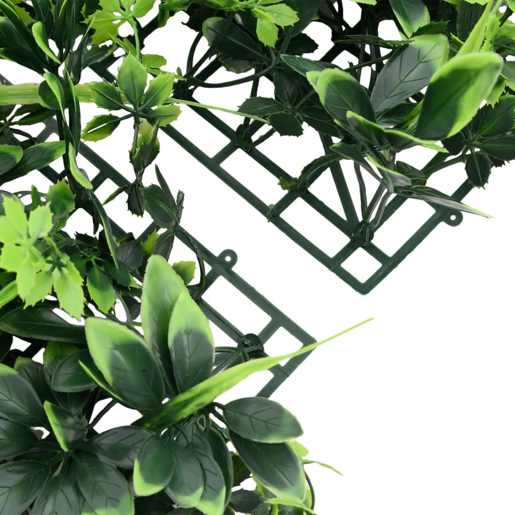 Recinzione Foglie Artificiali 6 pz Verde 40x60 cm
