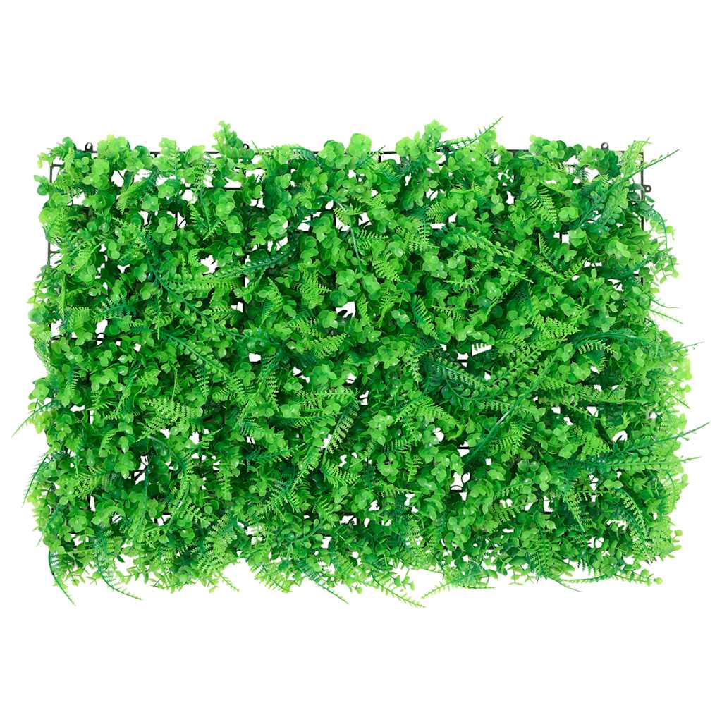 Recinzione Foglie Felce Artificiali 6 pz Verde 40x60 cm