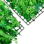 Recinzione Foglie Felce Artificiali 24 pz Verde 40x60 cm