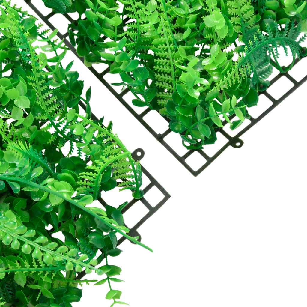 Recinzione Foglie Felce Artificiali 24 pz Verde 40x60 cm