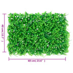 Recinzione Foglie Felce Artificiali 24 pz Verde 40x60 cm