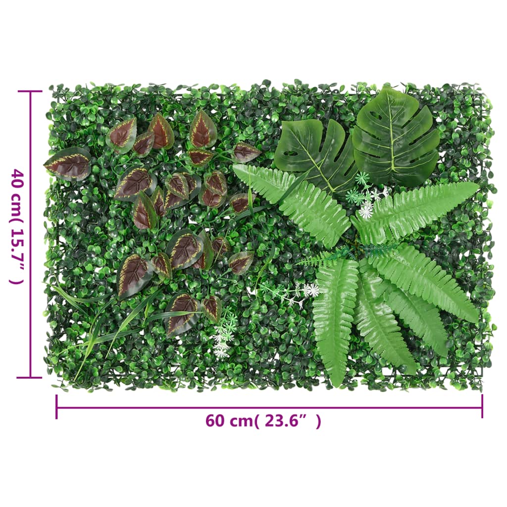 Recinzione Piante Artificiali 6 pz Verde 40x60 cm