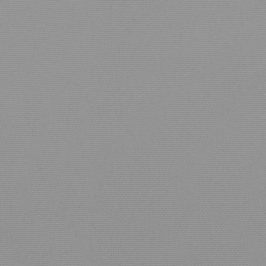 Cuscini per Sedia Schienale Alto 2 pz Grigio Tessuto Oxford