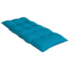 Cuscini Sedia con Schienale Alto 2 pz Blu Chiaro Tessuto Oxford