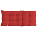 Cuscini per Sedia con Schienale Alto 6 pz Rosso Tessuto Oxford