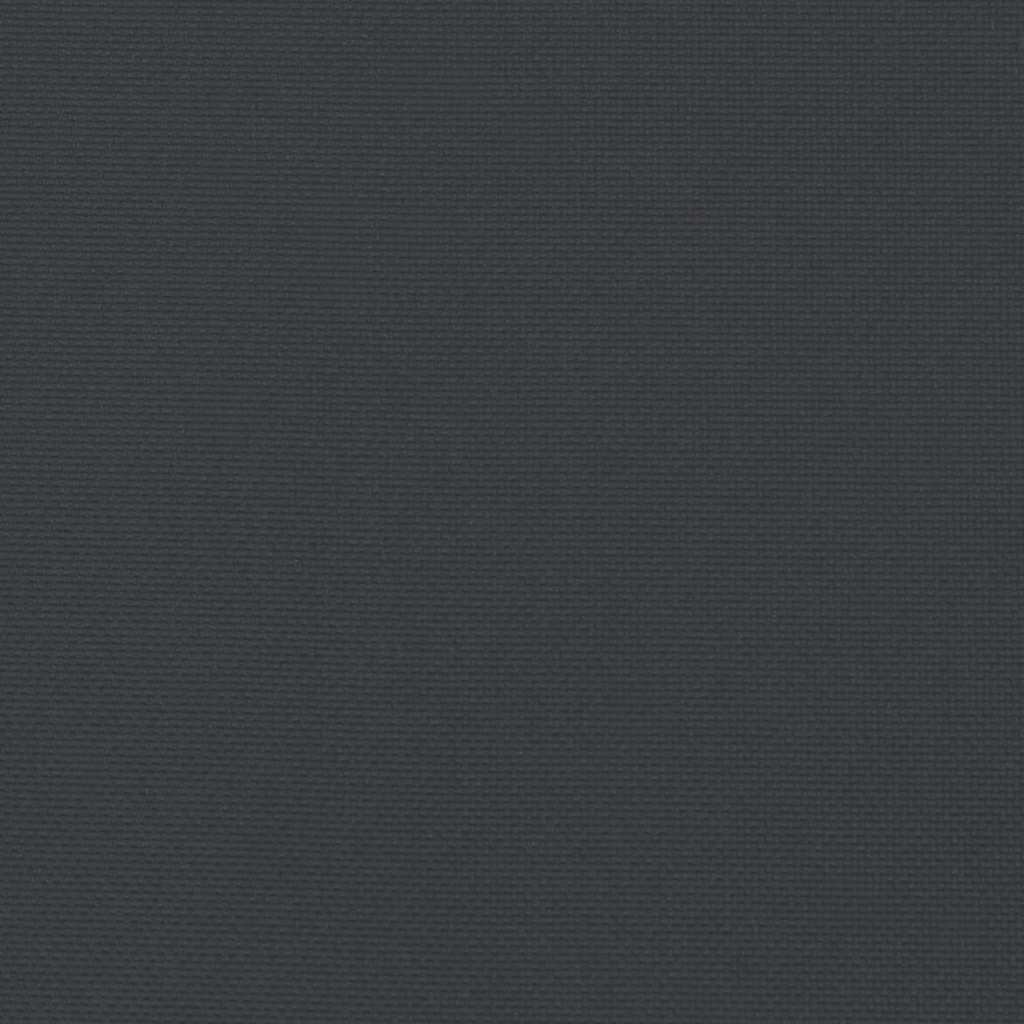 Cuscini per Sedia con Schienale Alto 2pz Nero in Tessuto Oxford