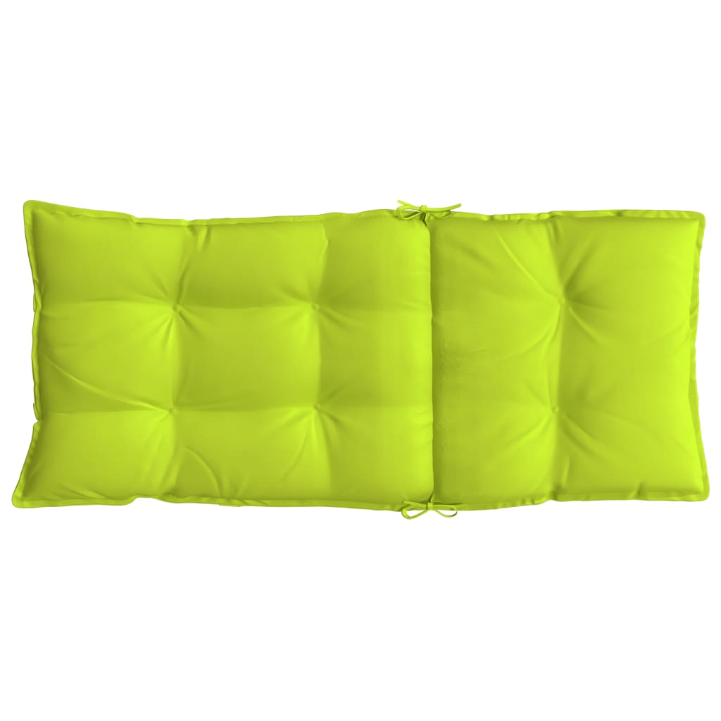 Cuscini Sedia Schienale Alto 4 pz Verde Chiaro Tessuto Oxford