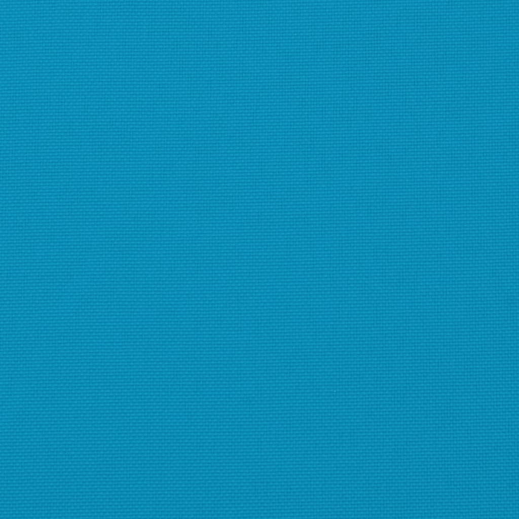 Cuscini Sedia Schienale Basso 6 pz Azzurro in Tessuto Oxford