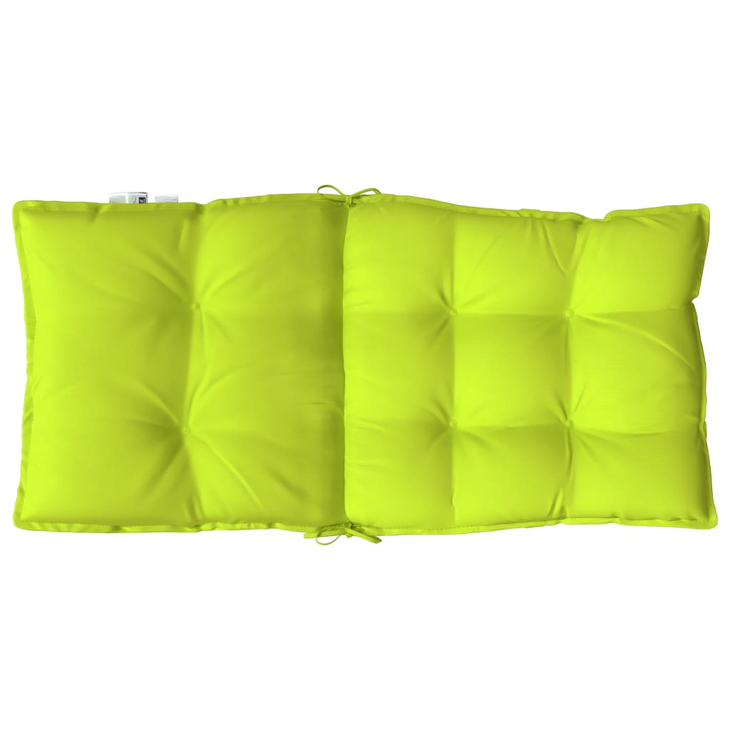 Cuscini Sedia Schienale Basso 2 pz Verde Chiaro Tessuto Oxford
