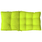 Cuscini Sedia Schienale Basso 6 pz Verde Chiaro Tessuto Oxford