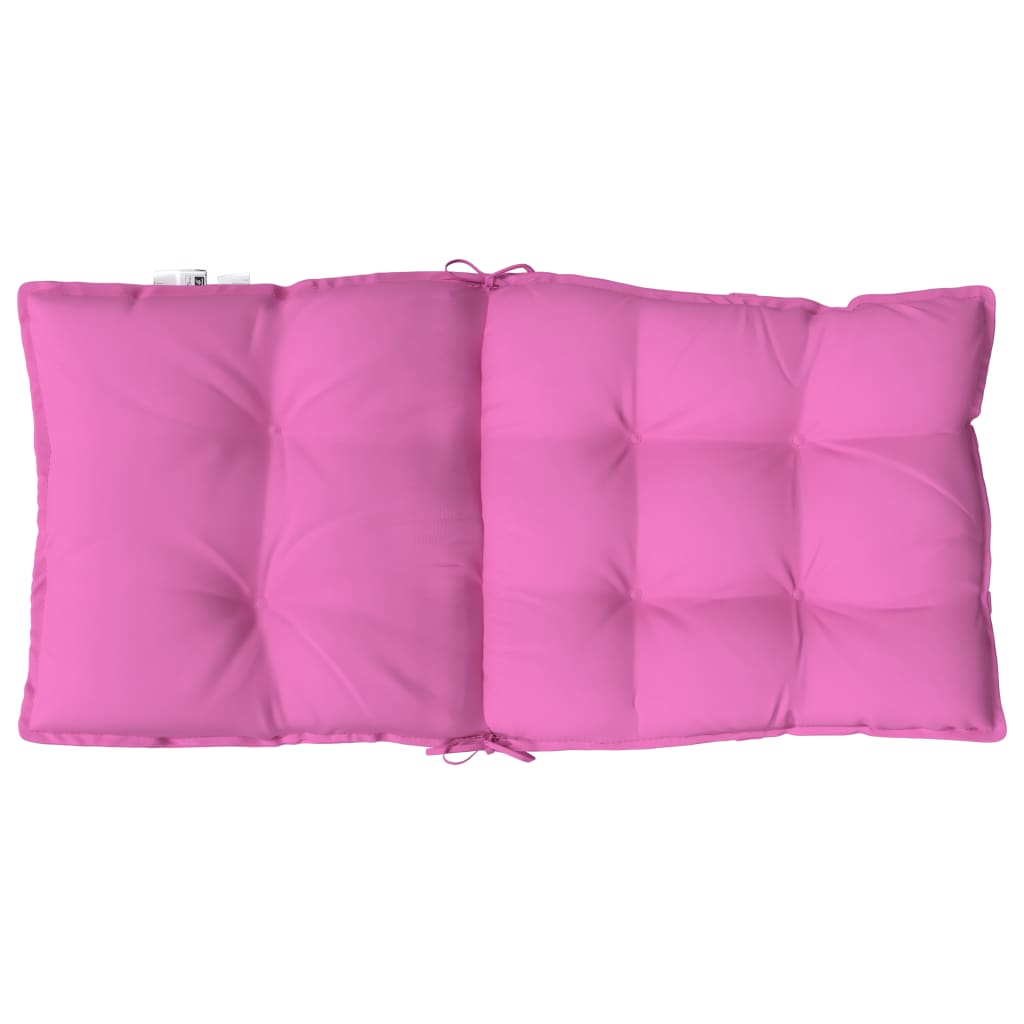 Cuscini per Sedia Schienale Basso 6 pz Rosa in Tessuto Oxford
