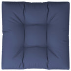 Cuscino per Pallet Blu Marino 80x80x12 cm in Tessuto
