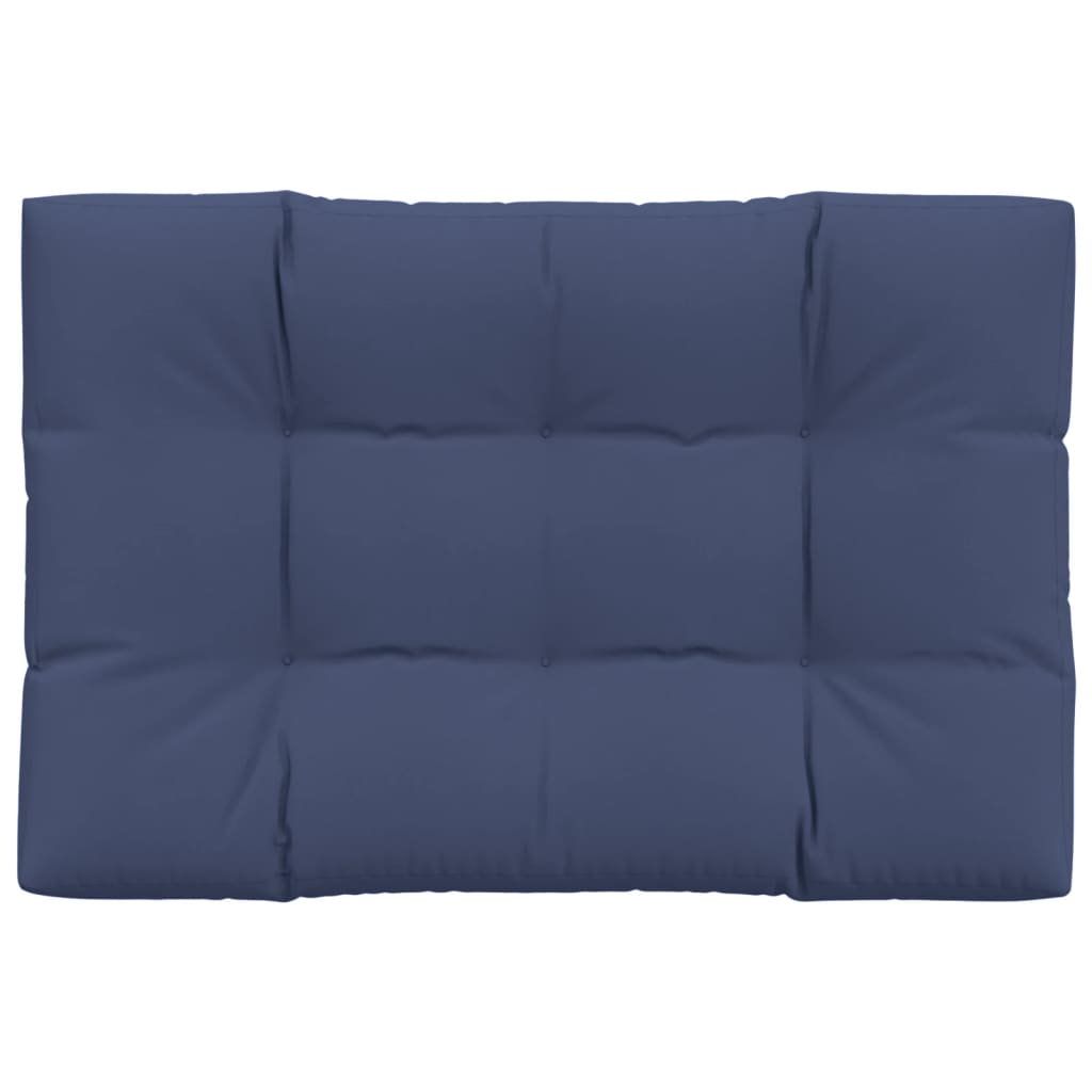 Cuscino per Pallet Blu Marino 120x80x12 cm in Tessuto