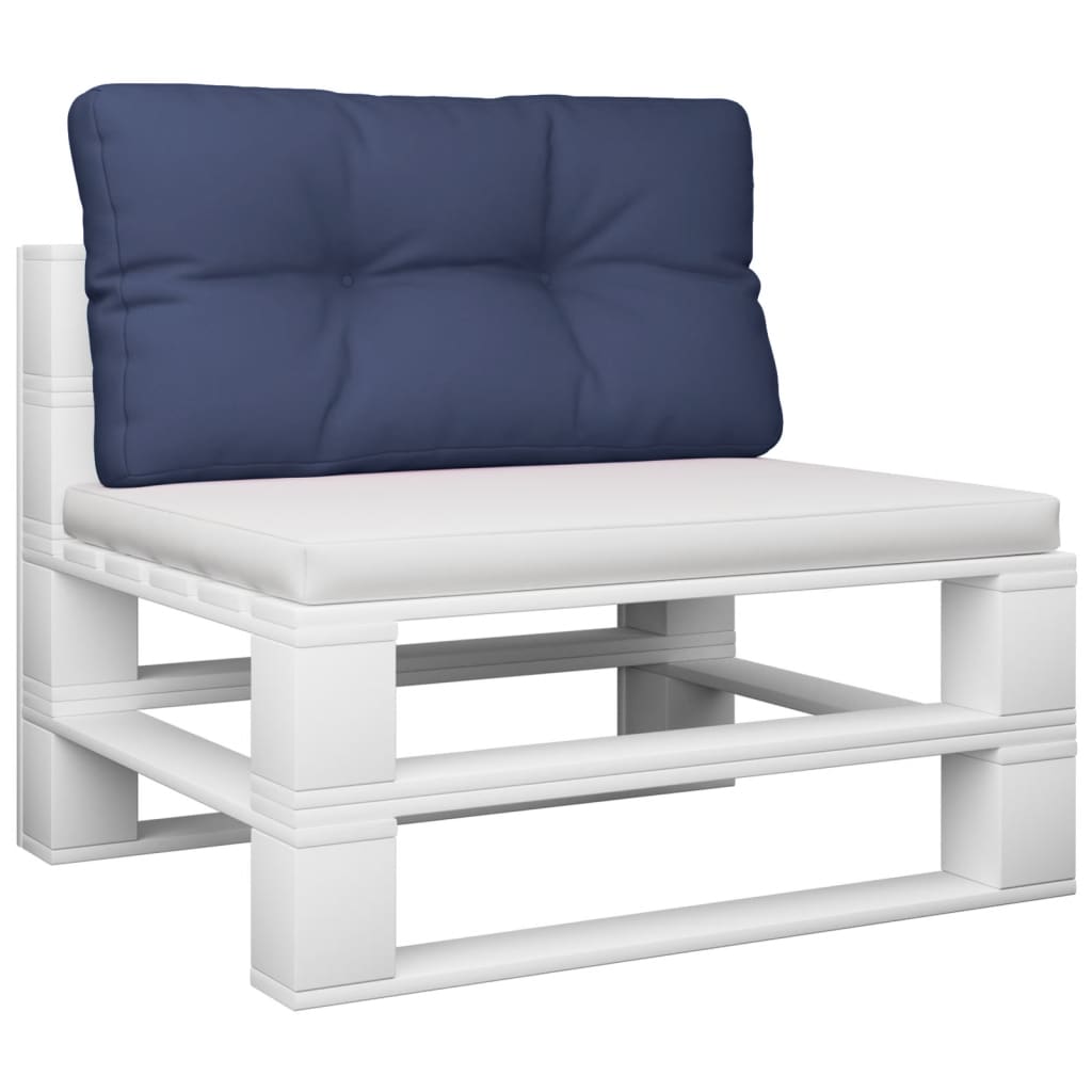 Cuscino per Pallet Blu Marino 70x40x12 cm in Tessuto Oxford