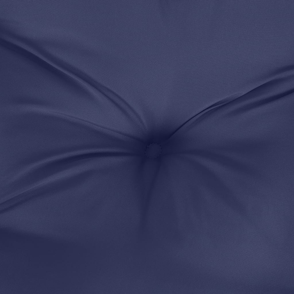 Cuscino per Pallet Blu Marino 70x40x12 cm in Tessuto Oxford