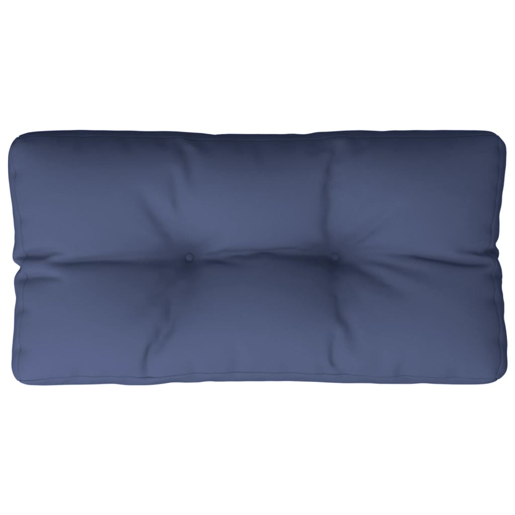 Cuscino per Pallet Blu Marino 80x40x12 cm in Tessuto