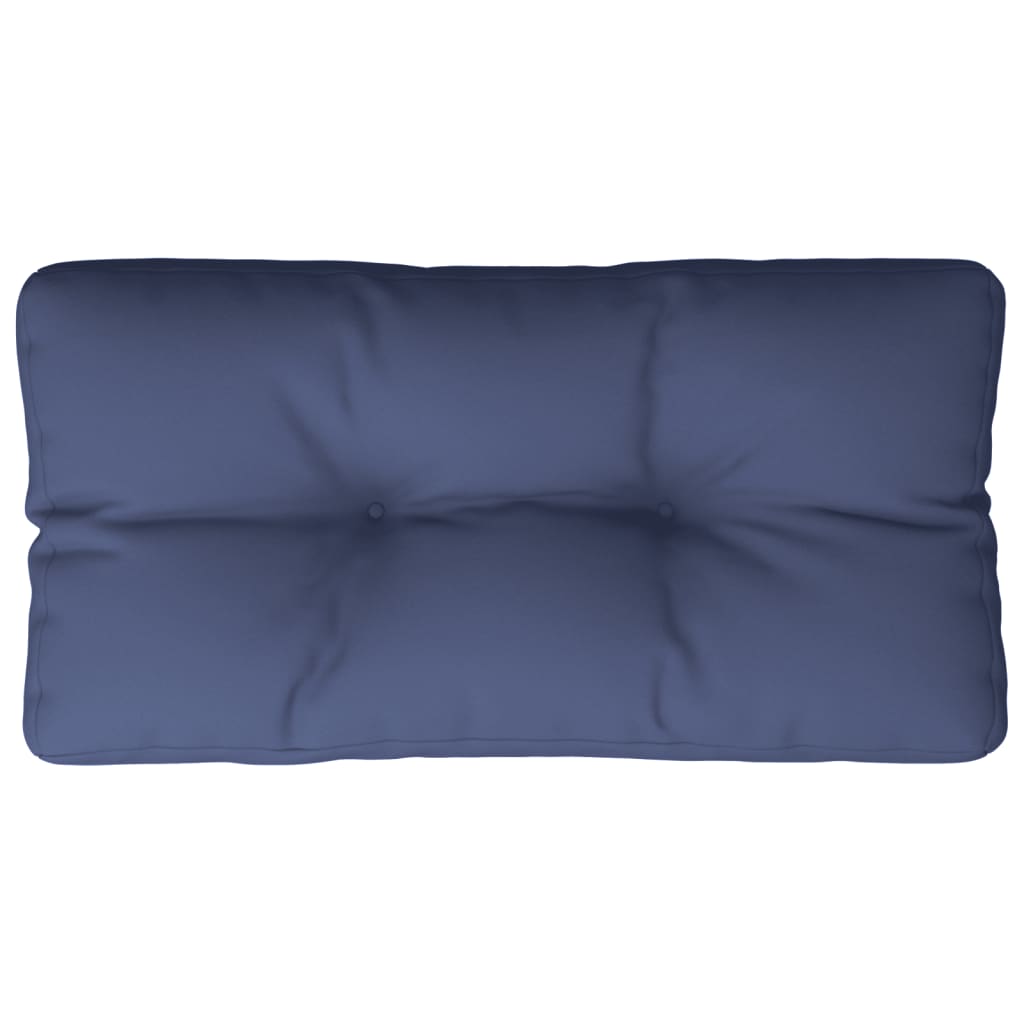 Cuscino per Pallet Blu Marino 120x40x12 cm in Tessuto