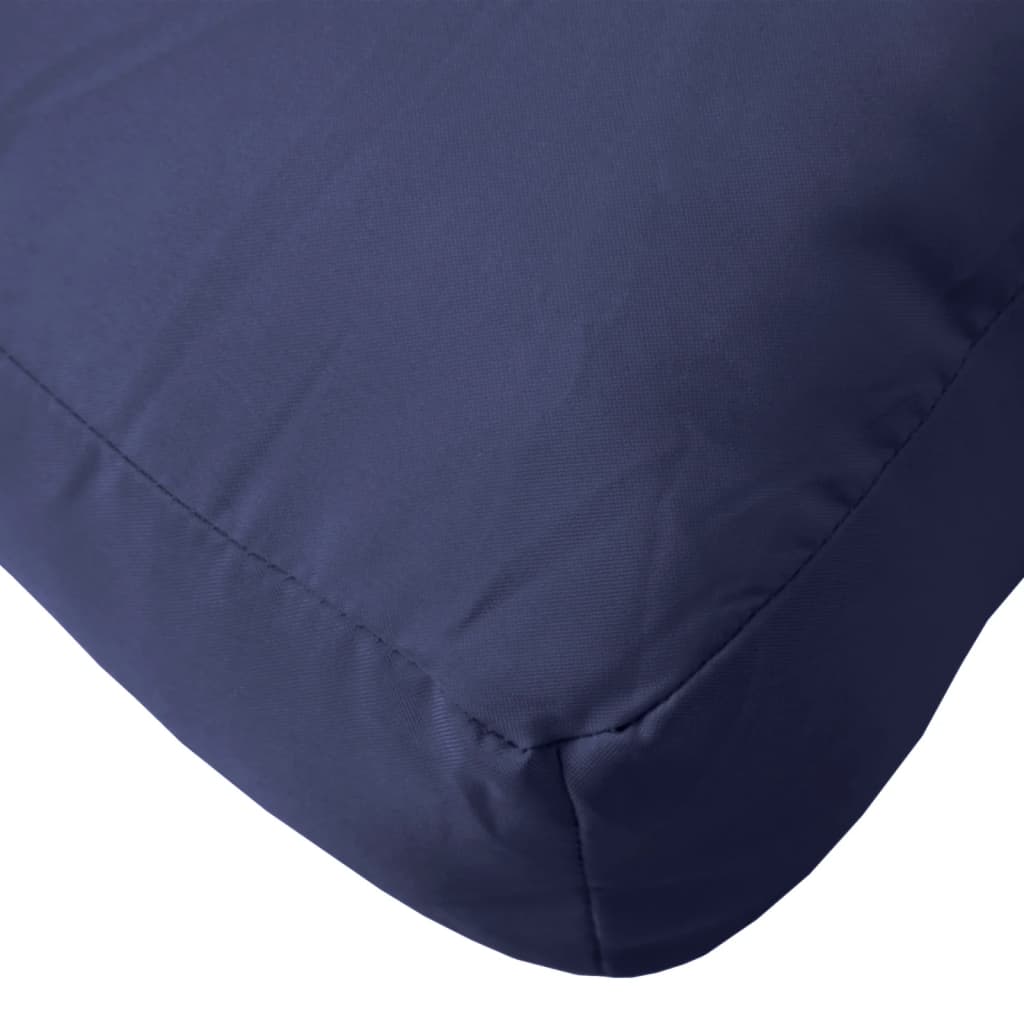 Set Cuscini per Pallet Blu Marino 60x40x12 cm in Tessuto