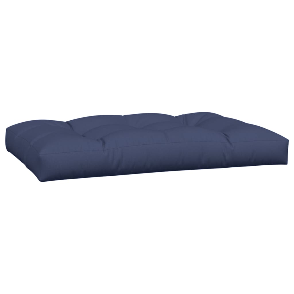 Cuscini per Pallet 2 pz Blu Marino in Tessuto