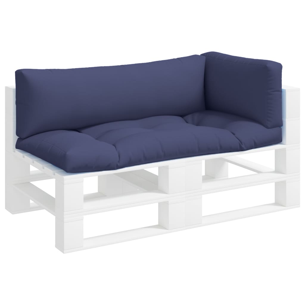 Cuscini per Pallet 3 pz Blu Marino in Tessuto Oxford