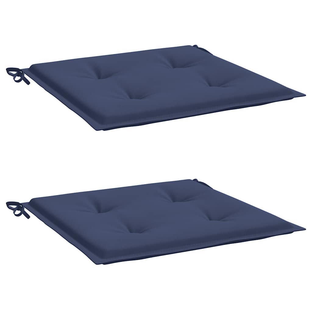 Cuscini per Pallet 2 pz Blu Marino 40x40x4 cm in Tessuto Oxford