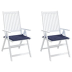 Cuscini per Pallet 2 pz Blu Marino 40x40x4 cm in Tessuto Oxford