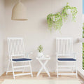 Cuscini per Pallet 2 pz Blu Marino 40x40x4 cm in Tessuto Oxford