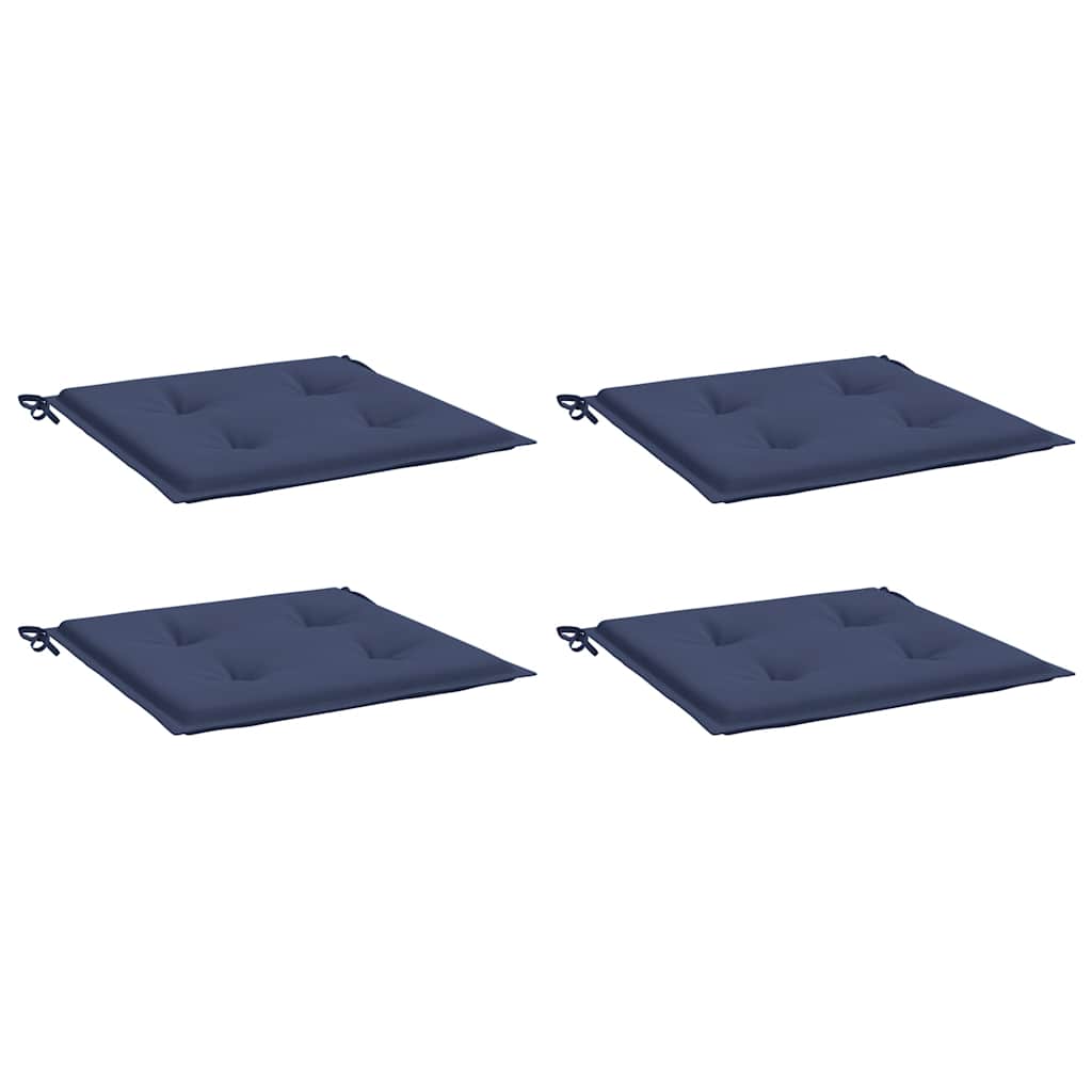 Cuscini per Pallet 4 pz Blu Marino 40x40x4 cm in Tessuto Oxford