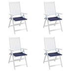 Cuscini per Pallet 4 pz Blu Marino 40x40x4 cm in Tessuto Oxford