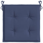 Cuscini per Pallet 4 pz Blu Marino 40x40x4 cm in Tessuto Oxford