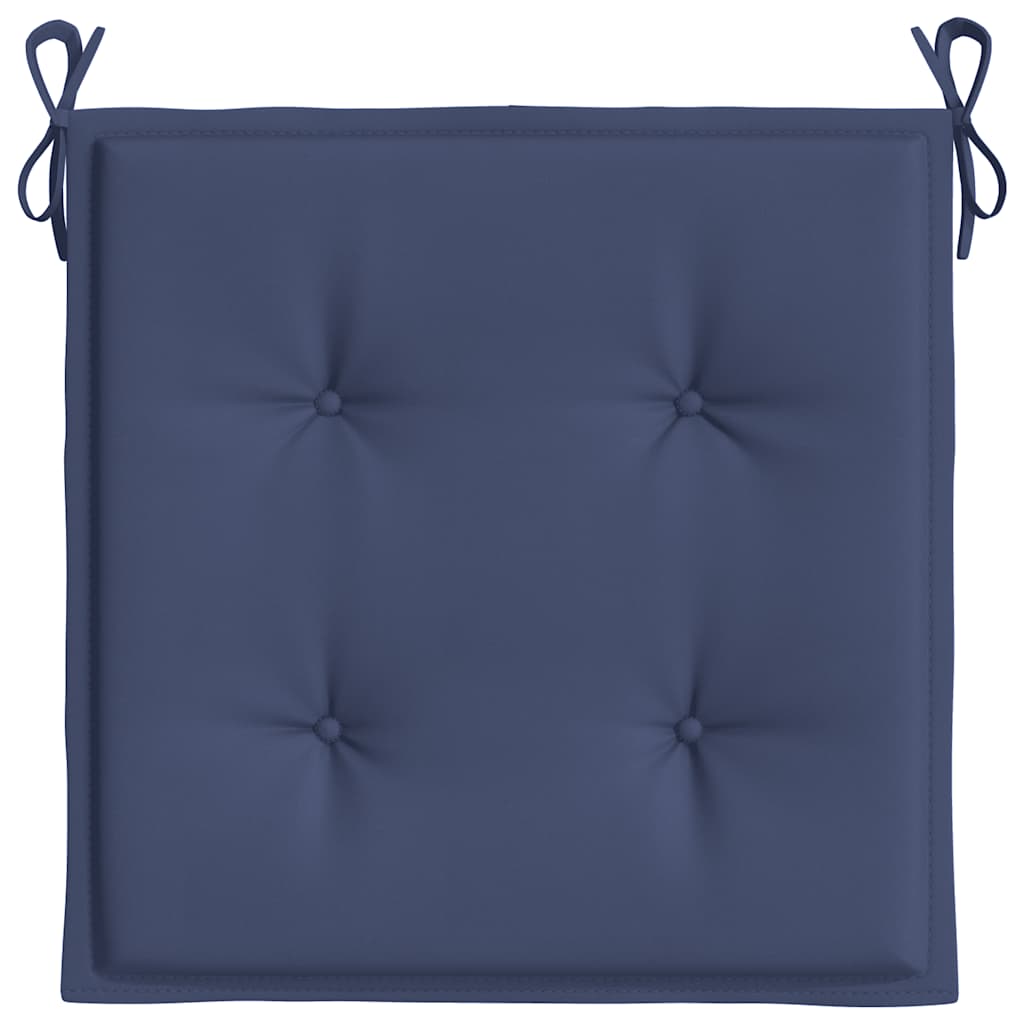 Cuscini per Pallet 4 pz Blu Marino 40x40x4 cm in Tessuto Oxford