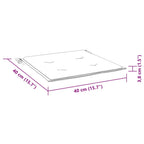 Cuscini per Pallet 4 pz Blu Marino 40x40x4 cm in Tessuto Oxford