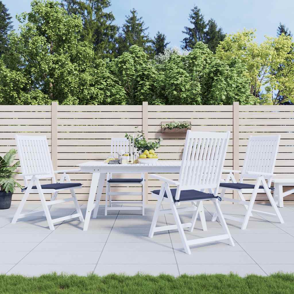 Cuscini per Pallet 4 pz Blu Marino 40x40x4 cm in Tessuto Oxford
