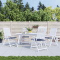 Cuscini per Pallet 4 pz Blu Marino 40x40x4 cm in Tessuto Oxford