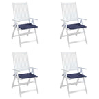 Cuscini per Pallet 4 pz Blu Marino 50x50x4 cm in Tessuto Oxford