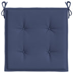 Cuscini per Pallet 4 pz Blu Marino 50x50x4 cm in Tessuto Oxford