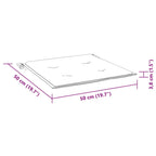 Cuscini per Pallet 6 pz Blu Marino 50x50x4 cm in Tessuto Oxford