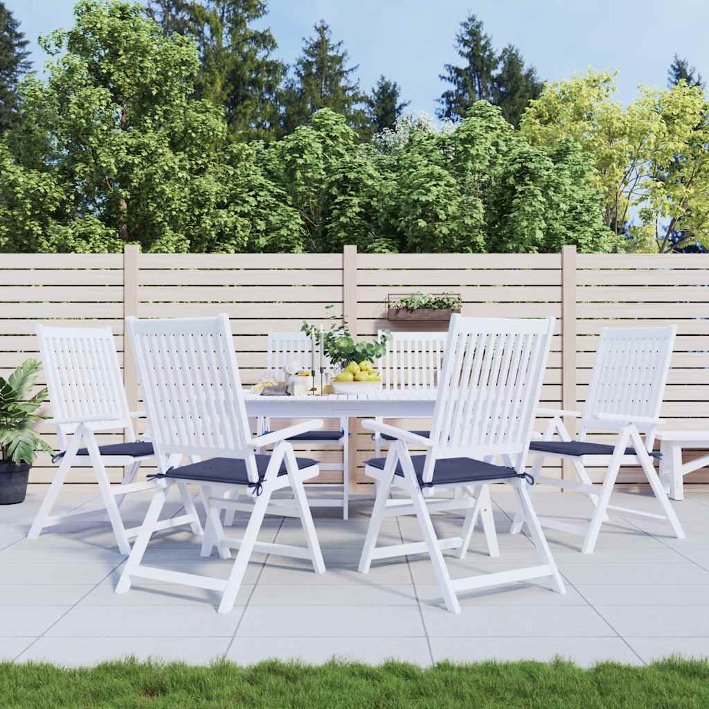 Cuscini per Pallet 6 pz Blu Marino 50x50x4 cm in Tessuto Oxford