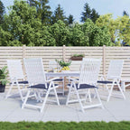 Cuscini per Pallet 6 pz Blu Marino 50x50x4 cm in Tessuto Oxford